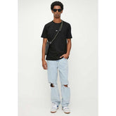 Diesel Mens Black Orange T-Adust-R7 T-Shirt