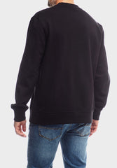 Jeep Mens Core Applique Fleece Crewneck Black