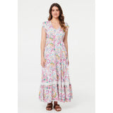 Stella Morgan Ladies Dress In White Multi