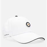Ben Sherman Mens Metal Targy Badge Cap In White