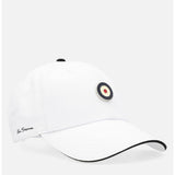 Ben Sherman Mens Metal Targy Badge Cap In White