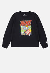 Nike Boys Bball Long Sleeve T-shirt In Black