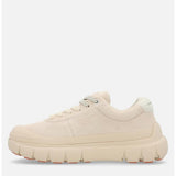 Palladium Womens Pallapop Lo Suede Shoes In Sand