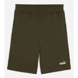 Puma Boys Essential 2 Color No.1 Logo Short In Dark Olive