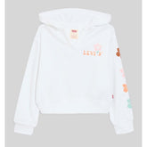 Levis Girls Hibiscus Hoodie In Bright White