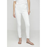 Stella Morgan Ladies Mid-Waist Narrow Waistband Pants In White