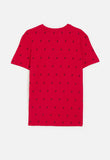 Polo Boys Sebastian Monogram T-Shirt In Red