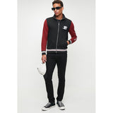Ben Shereman Mens Black Varsity Bomber Jacket