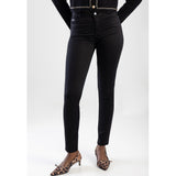 Sissy boy Robyn Black Sateen Mid Waist Skinny Pants