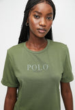 Polo Womens Nandi T-Shirt Dress In Olive Green