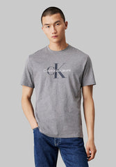 Calvin Klein Mens Monogram Tee Grey