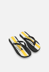 Puma Mens First Flip Orbit Sandals In Black/Sun Stream/White