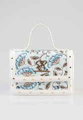 Sissyboy Bg822 Ladies Flower Print Bag Blue