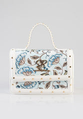 Sissyboy Bg822 Ladies Flower Print Bag Blue