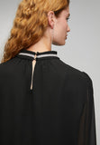 Stella Morgan Long Sleeve High Neck With Embelishm In Black