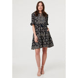Mandi Ladies Dress In Navy