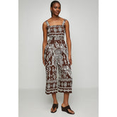 Mandi Ladies Jumpsuit In Brown