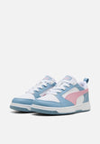 Puma Kids Rebound V6 Lo Ps Shoes White/Poised Pink/Cool Blue