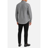 Polo Mens Classic Plain Oxford Long Sleeves Shirt In Charcoal