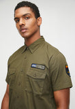 Jeep Mens M Twill Service Shirt In Olive Green