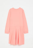 Polo Girls Harper Long Sleeve Dress In Peach