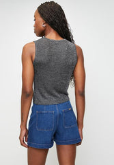 Sissyboy Womens High Waist Shorts In Medium Vintage