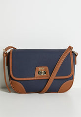 Polo womens Cabana Flapover Sling Bag In Blue