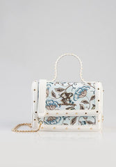Sissyboy Bg822 Ladies Flower Print Bag Blue