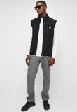 Jeep Mens Polar Fleece Gilet Sleeveless Jacket In Black