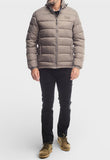 Jeep Mens M Core Long Sleeve Puffer Jacket In Brown