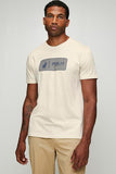 Polo Mens Block Logo Printed T-Shirt In Off White
