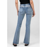 Sissy Boy Alyssa Bootleg Mid Waist Jeans In Medium Vintage