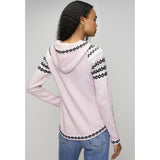 Mandi Womens Scoop Hem Hooded Sweater In Pink
