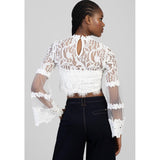 Sissy Boy Longsleeve In Your World Blouse In Off White