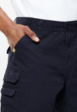 Jeep Fixed Waistband Mountain Shorts In Navy