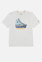 Converse Boys Graphic Sneaker T-Shirt In Egret
