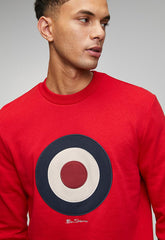 Ben Sherman Target Crew Sweater In Red
