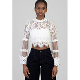 Sissy Boy Longsleeve In Your World Blouse In Off White