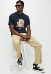 Ben Sherman Tar Guitar Mens T-Shirt In Navy
