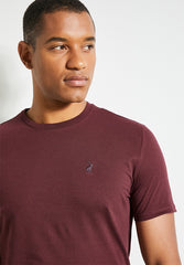 Polo Mens Essential Crew Neck T-Shirt In Burgandy