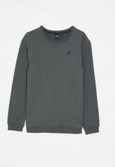 Polo Boys Adrian Sweater In Gun Metal