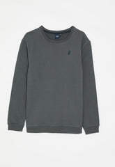 Polo Boys Adrian Sweater In Gun Metal