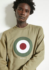 Ben Sherman Mens Target Crew Sweater Olive