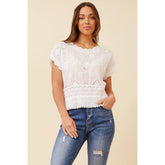Mandi Ladies Top In White