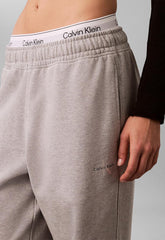 Calvin Klein Unisex Monologo French Terry Jogger In Grey