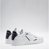 Replay Mens Polys Stamp Sneakers In White & Black