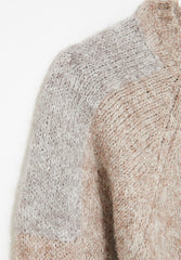 Polo Boys Paul Colour Blocked Knit Jersey In Oatmeal