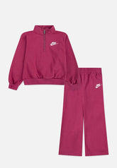Nike Girls Wide Leg Club Set In Sweet Beet