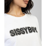 Sissy Boy Womens Glitz Galore Boxy T-Shirt In White