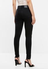 Levis Womens 710 Super Skinny Jean In Black